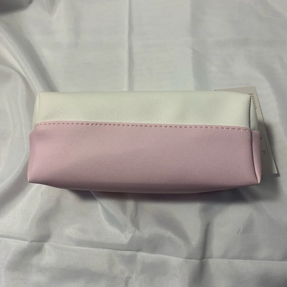 NWT Pink & White “LOVE” Cosmetic Case